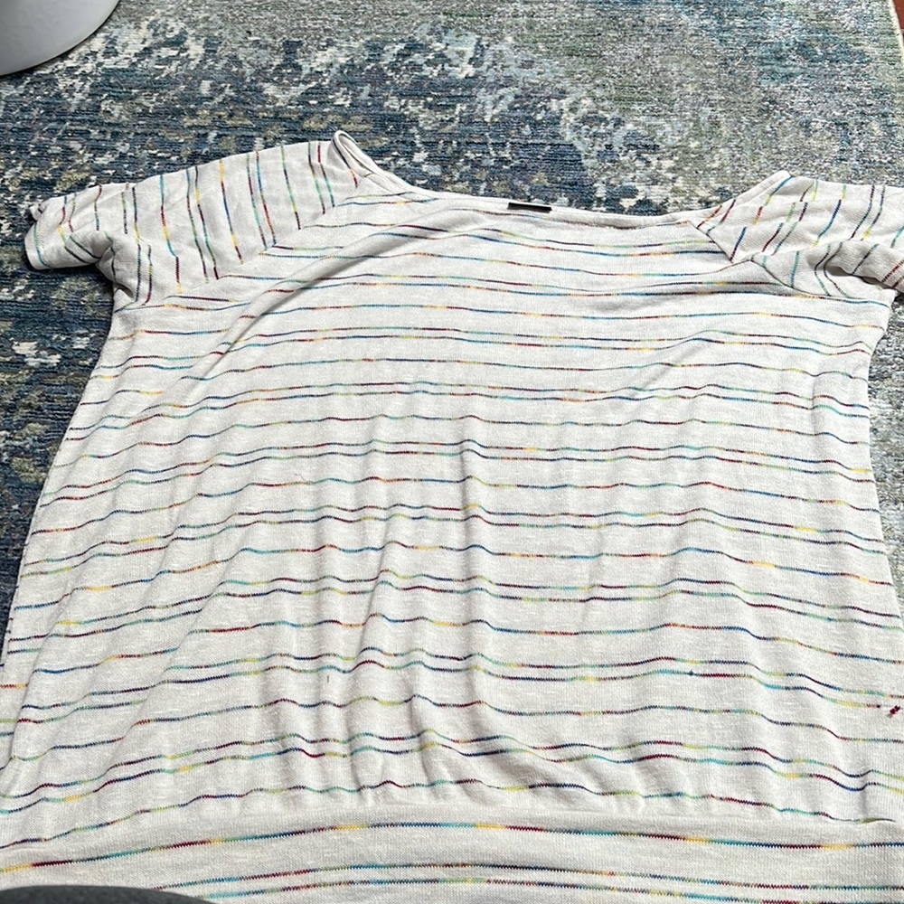 Rainbow striped shirt Torrid